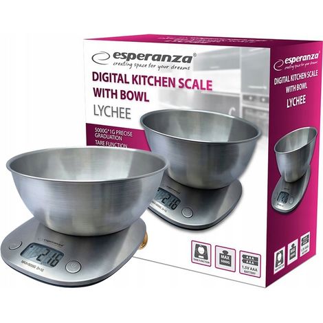 BILANCIA DA CUCINA ELETTRONICA CON CIOTOLA DA 5 KG