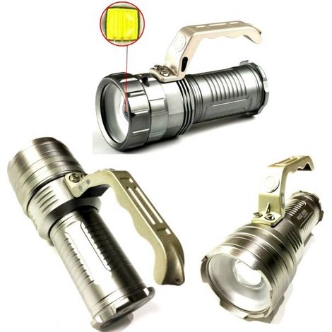 Torcia LED portatile impermeabile batterie ricaricabile 3 fasi led cree 800 lm (1/5)