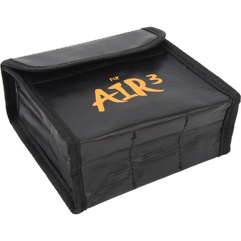 Sac de protection contre les radiations, ignifugé, fermeture Velcro, pour batteries au lithium AIR 3 (3 batteries) - Protection anti-explosion - Compatible avec 3 batteries (1/5)