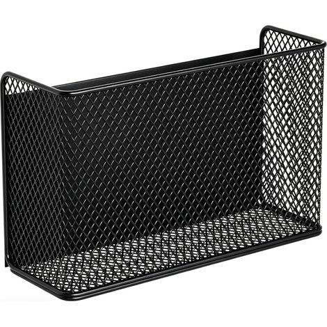Étagère magnétique pour réfrigérateur - Étagère magnétique en acier au carbone - 24 x 7,5 x 15 cm - Organiseur de rangement pour cuisine et mur magnétique - Pour organisateur de casier et bureau (1/5)