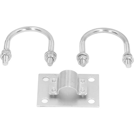 Support en U en Acier Inoxydable pour Fixation d'Antennes et Étagères (1/5)
