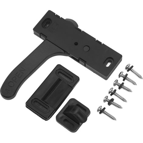 Verrou de porte moustiquaire en alliage de zinc, kit de poignée main droite pour camping-car et caravane (1/5)