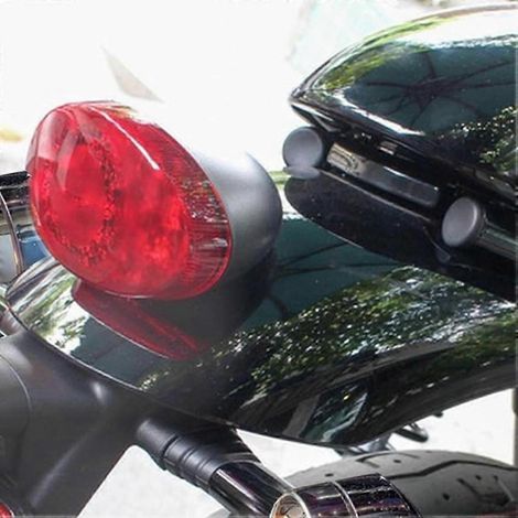Cubierta de lente de intermitente tipo bomba de humo para Harley Touring Road Glide Road King de 3-1/4 pulgadas, intermitente plano. (1/4)