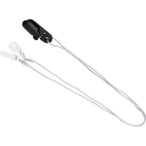Cordon Anti-Perte Coloré pour Aides Auditives Enfants - Amplificateur Sonore Pratique (Gris) (1/5)