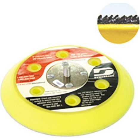 plato rotorbital velcro 150x16mm 5/16'' con 6 taladros dynabrade