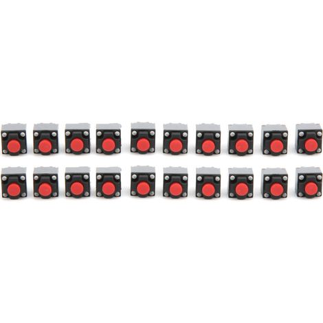 20 pièces 6x6x7.3mm Tactile bouton poussoir étanche Micro Tact
