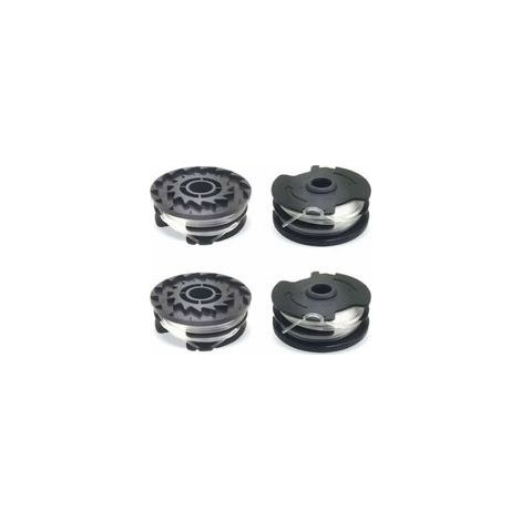 4 Ersatzspulen für LIDL Parkside Rasentrimmer, Ersatz-Nylonfaden für LIDL Parkside Rasentrimmer, PRTA 20-Li A1, B2, C3, PRT 550 A1, A3, PRT 300 A1 Rasentrimmer – 2 x 4 m, 1,6 mm (1/5)