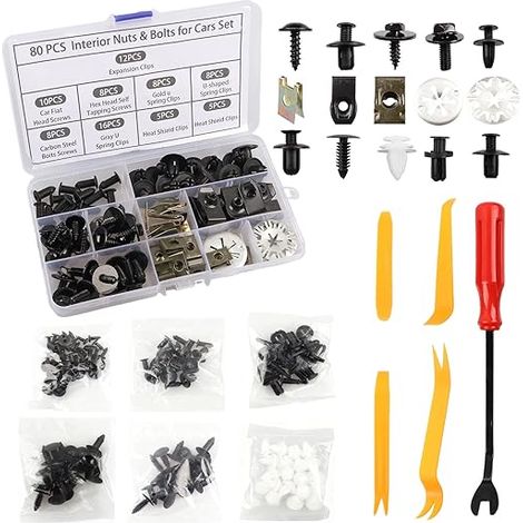 vis de carrosserie clips de fixation, clip en métal type U, pour voiture, écrou en tôle sous-tray (1/5)
