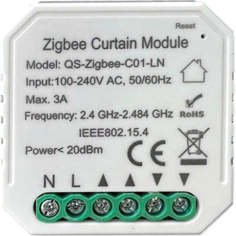Tuya Smart ZigBee Rollladenschalter – Kompatibel mit Alexa und Google Home (1/5)