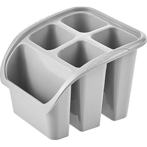 Bandeja para secar los cubiertos 16 x 16 x 12, gris nórdico (1/5)