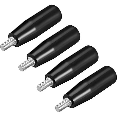 Lot de 4 poignées de machine à volant M6 tige filetée mâle rotatif (1/5)