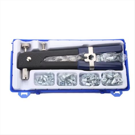 Kit of 86 manual rivet nuts for use with a nut extractor. This kit can be used with a manual nut extractor. (1/4)