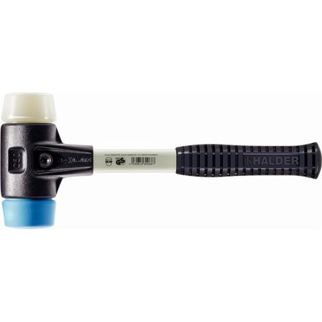 Mazza HALDER SIMPLEX in TPE morbido / nylon con corpo in ferro malleabile rinforzato e impugnatura in fibra di vetro - D=30 mm - 3718.030