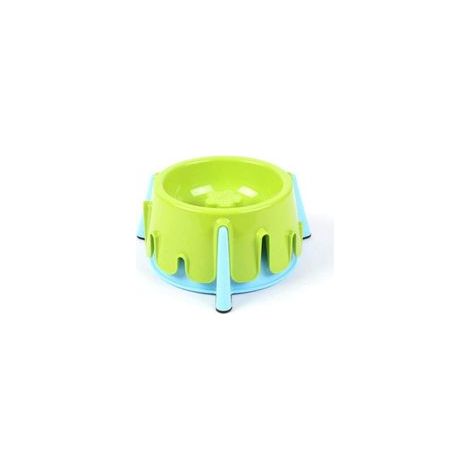 Gamelle en plastique haut de gamme réglable en hauteur pour grands chiens, 20 x 9,5 cm, vert –