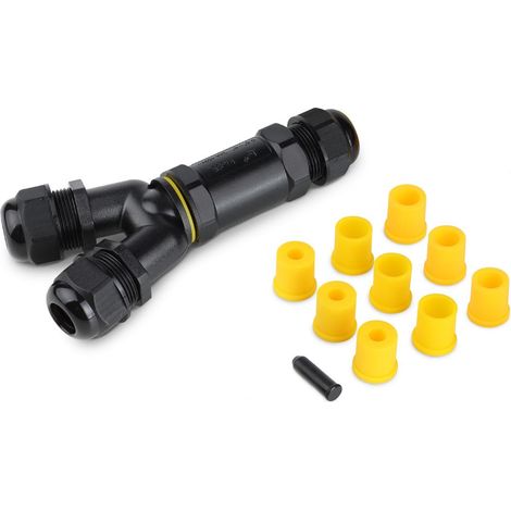 Y-Kabelverbinder 3-fach 5-polig Kabel 0.5-4mm² IP68 wasserdicht 24A 450V (1/3)