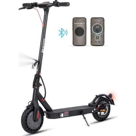 Trottinette électrique 500W 20km/h autonomie 35-45km pliable pneus pleins double freinage appli 10 pouces