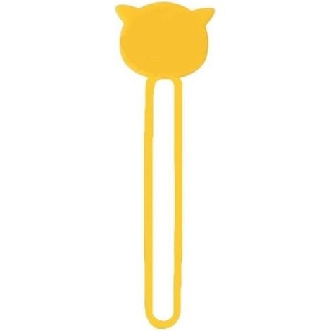 Enrollador de cables de silicona - Amarillo (1/5)