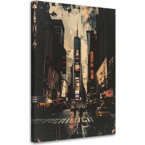 Cuadro sobre Lienzo, Times Square de Nueva York, 40x60 (1/5)