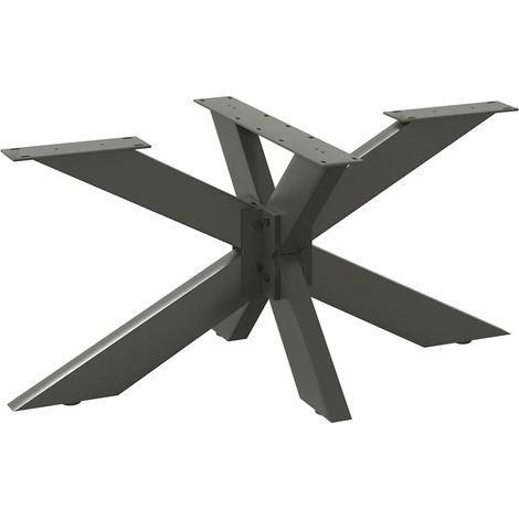 Pata para mesa de centro con forma de araña, antracita, 98 x 58 x (42-43) cm, acero vidaXL