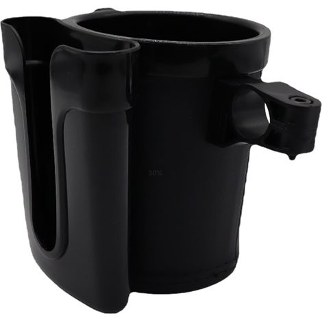 Portabicchiere per bicicletta, portaborraccia antiscivolo, supporto per telefono, supporto da manubrio, accessori universali per mountain bike e bici da strada - nero (1/3)