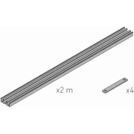 20AI2995 Rohaluminium-Befestigungsprofil L 2000 mm DITEC ENTREMATIC 20AI2995