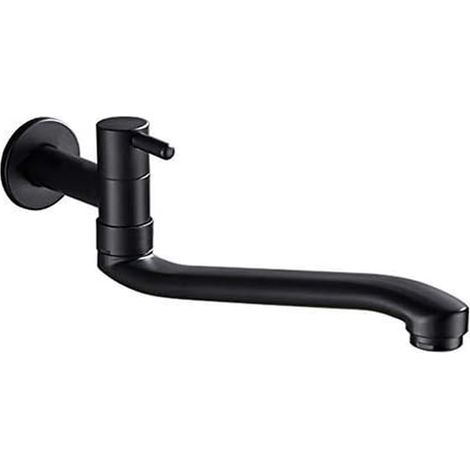 8,2 Zoll Universal-Badezimmerarmatur aus schwarzem Edelstahl