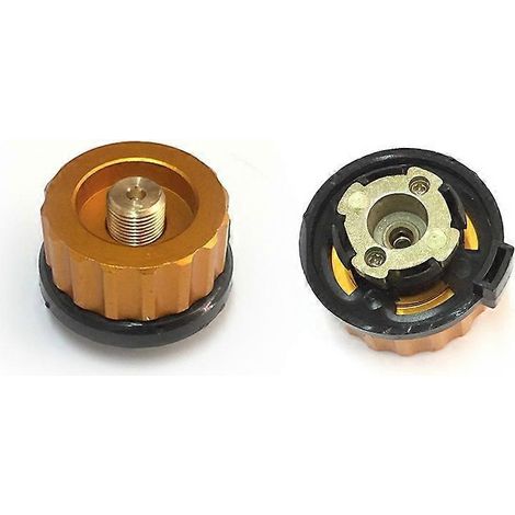 Adaptateur pour réchaud à gaz de camping/randonnée, brûleur divisé, convertisseur, réchaud à gaz de pique-nique divisé, adaptateur pour bouteille d'aquarium (1/5)