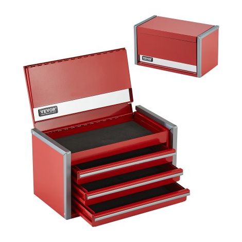 Boîte à Outils Métal - 218 - 4 mm Caisse à Outils Acier Portable (1/5)