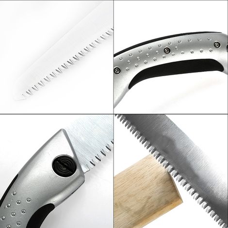 Scie à main portable pratique de 270 mm pour l'aménagement paysager, le jardinage et la taille des arbres fruitiers (1/5)
