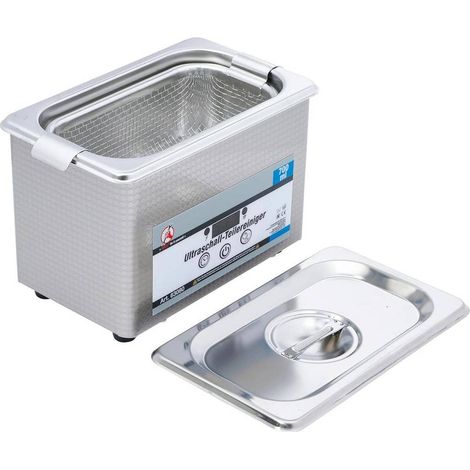 Bac à Ultrason 700 ml - 17,6 x 16 x 22,6 cm - Acier Inoxydable, Capacité Moyenne - Nettoyage Précis et Efficace - D-Work (1/5)
