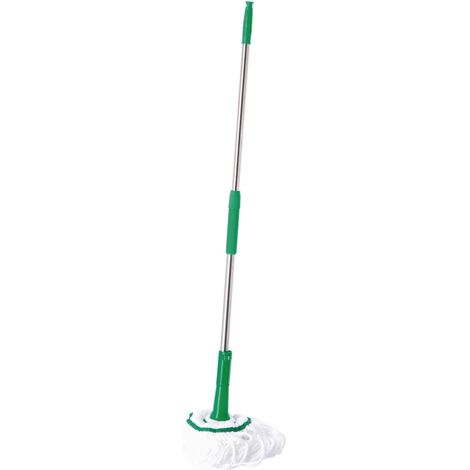 Mop in Microfibra con Manico Rotante e Telescopico da 128 a 138 cm