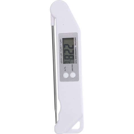 Thermomètre de cuisson numérique pliable à longue sonde, pour les barbecues et la cuisine, pour mesurer la température de la viande et de l'eau (1/5)