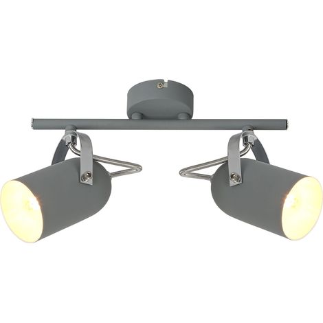 Plafoniera Candellux Gray 92-66480 grigia 2xE14 metallo