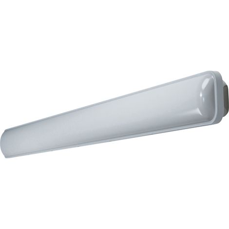 OSRAM Réglette étanche Submarine, grise, 1,2M, 36W, 4000K, IP65, boîtier en polycarbonate, installation sans outil, 3000 lm, étanche à la poussière et aux projections d'eau (1/5)