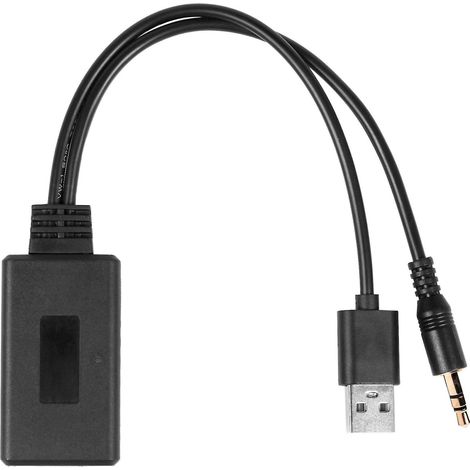 Kabelloses Bluetooth-Automodul, Audioadapter, AUX-Empfänger, 3,5-mm-USB-Anschluss für BMW E-Klasse