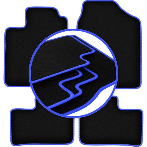 Tapis Carlux-bleu pour : Daihatsu Cuore VI berline (2003-2007) (1/5)