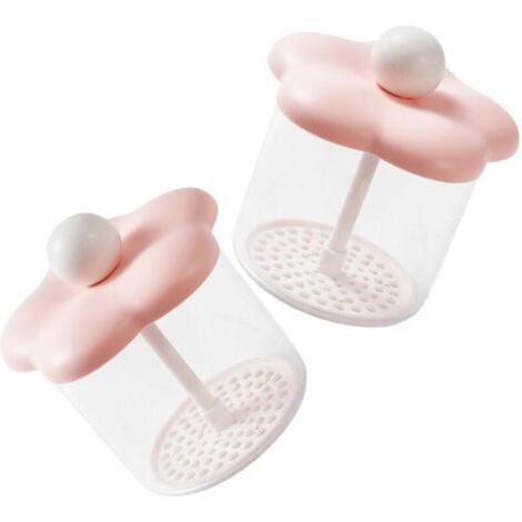 Pair Lntyq Distributeur de Pompe Moussante, Portable 2Pcs Flacon en Plastique pour Shampoing Moussant, Compatible Divers Produits de Beauté Voyages Facile à Utiliser, Rose, PP+PS, 10.29cm (1/5)
