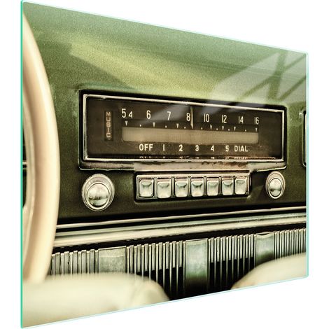 Glasschneidebrett 52x40 Radio