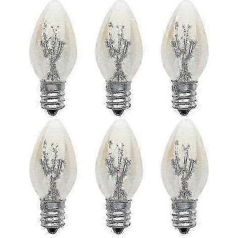 Lot de 10 ampoules E12 - 240 V 10 W C7 - Lumière chaude - Ampoule/ampoule à incandescence - Calu SZRH A-GB (1/5)