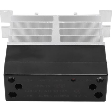 SSR-Halbleiterrelais 32 V DC auf 24–480 V AC, Haussteuerungsmodul, elektronischer Schalter, 25 A Ausgang, Spannungsregler (1/5)