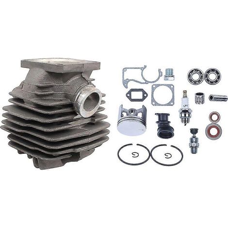 Kit de joint d'huile de piston de cylindre 48 mm, joint de bougie d'allumage pour moteur de tronçonneuse 034 MS360 MS340 340 360 (1/5)