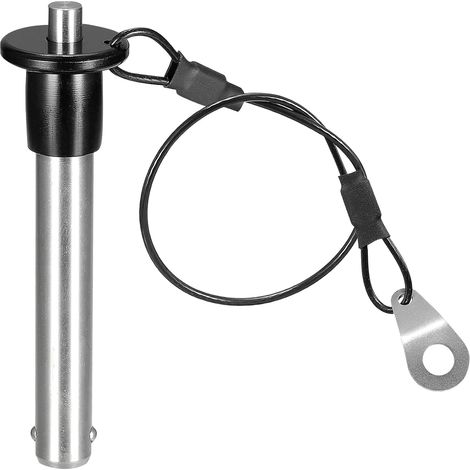 1 pièce de bols à billes avec tige ronde (10 mm x 51 mm) 304 en acier inoxydable poignée et (1/5)