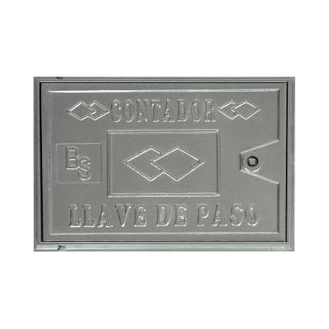 Puerta contador aluminio 23x35cm (1/2)