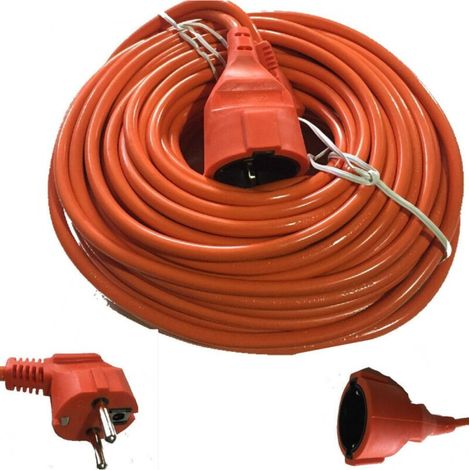 Rallonge De Câble Prise électrique Schuko Mâle Femelle 20 Mètres 16a