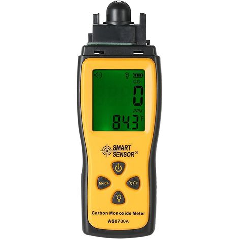 SMART SENSOR Tragbarer Kohlenmonoxid-Detektor, hochpräziser CO-Gastester, Monitor und Anzeige