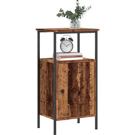 Nachttisch Altholz-Optik 41x31x80 cm Holzwerkstoff