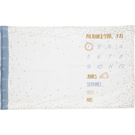 Couverture photo bébé étoiles bleues Atmosphera (1/2)