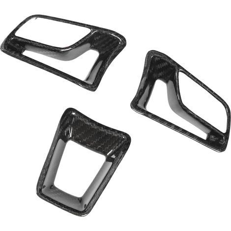 Volant Garniture Fibre Carbone Panneau Contrôle Décalcomanie Adhésif pour Macan 718 Boxster Cayman 911 (1/5)