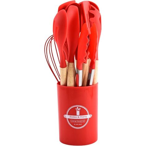 Ensemble de 12 ustensiles de cuisine , rouge (1/5)