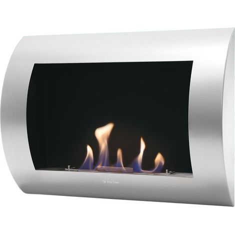 Biochimenea con frontal curvo plata INOX-CLASIC (1/5)